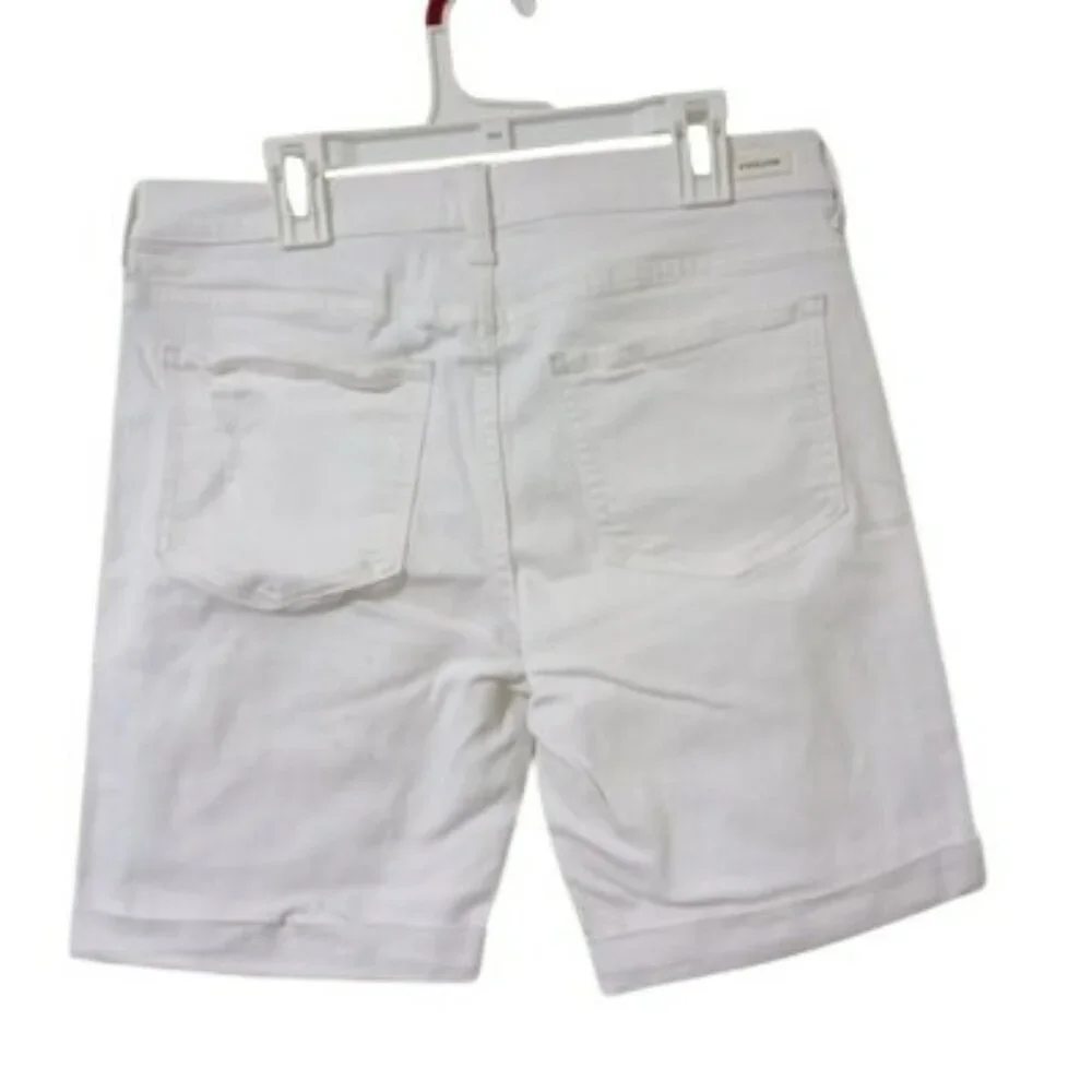Sneak Peek Bermuda Denim Cuffed High Rise Pocket Summer Beach Size M Womens